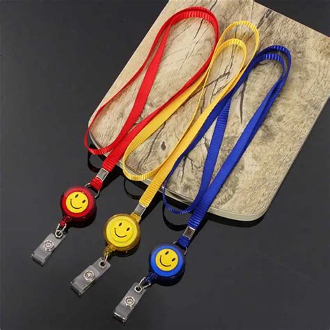 key neck lanyard|neck lanyards with retractable reels.